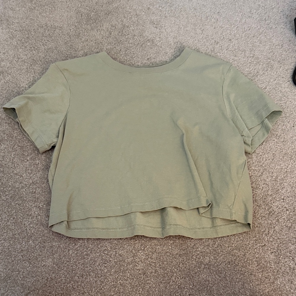 Cotton On Olive Crop Top